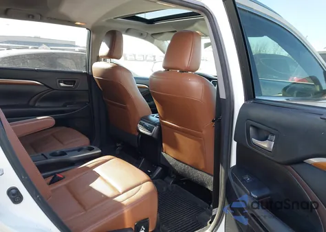 2017 Toyota Highlander Limited из США, поврежденный, VIN 5TDDZRFH6HS432836